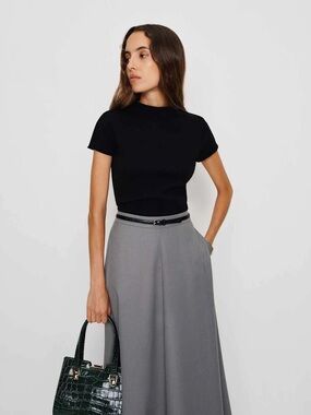 Nara Smith x Reformation Black Cashmere Mockneck size Medium
